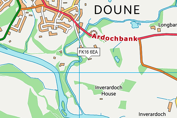 FK16 6EA map - OS VectorMap District (Ordnance Survey)