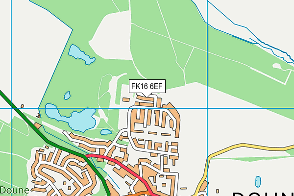 FK16 6EF map - OS VectorMap District (Ordnance Survey)