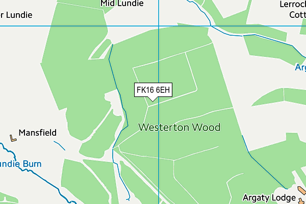 FK16 6EH map - OS VectorMap District (Ordnance Survey)