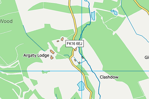 FK16 6EJ map - OS VectorMap District (Ordnance Survey)