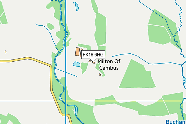 FK16 6HG map - OS VectorMap District (Ordnance Survey)