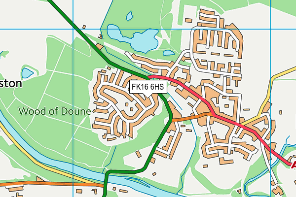 FK16 6HS map - OS VectorMap District (Ordnance Survey)