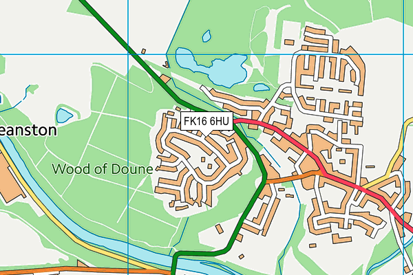 FK16 6HU map - OS VectorMap District (Ordnance Survey)