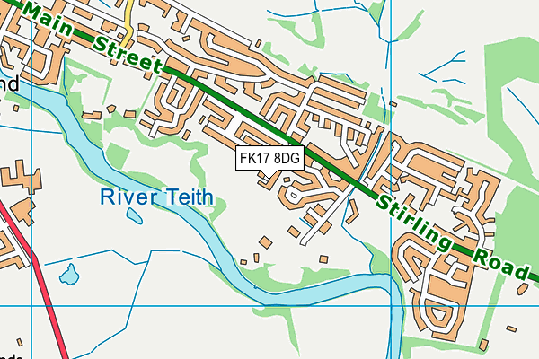 FK17 8DG map - OS VectorMap District (Ordnance Survey)