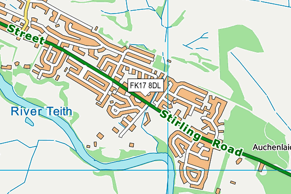 FK17 8DL map - OS VectorMap District (Ordnance Survey)