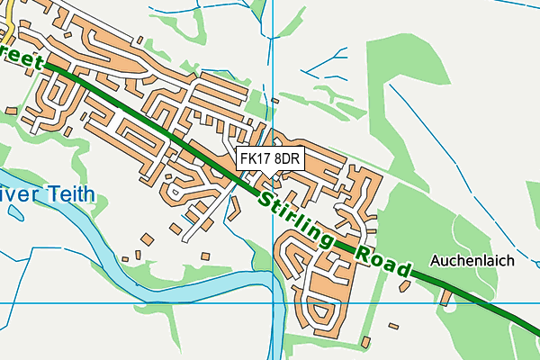 FK17 8DR map - OS VectorMap District (Ordnance Survey)