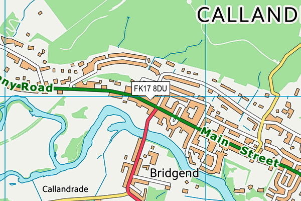 FK17 8DU map - OS VectorMap District (Ordnance Survey)