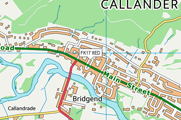 FK17 8ED map - OS VectorMap District (Ordnance Survey)