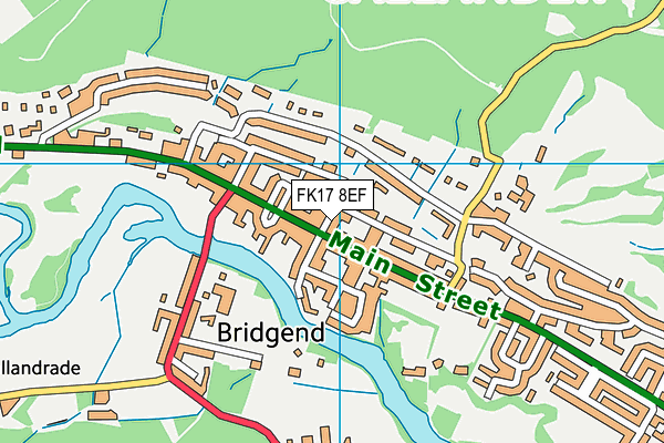 FK17 8EF map - OS VectorMap District (Ordnance Survey)