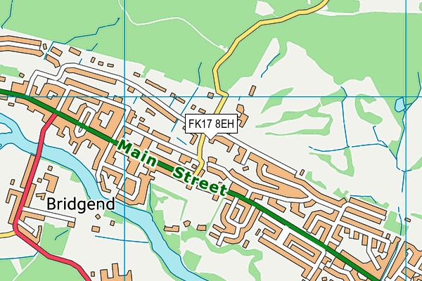 FK17 8EH map - OS VectorMap District (Ordnance Survey)