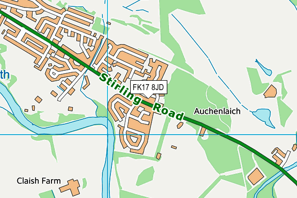 FK17 8JD map - OS VectorMap District (Ordnance Survey)