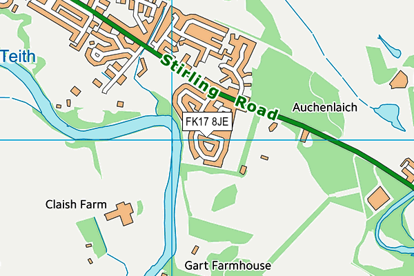 FK17 8JE map - OS VectorMap District (Ordnance Survey)