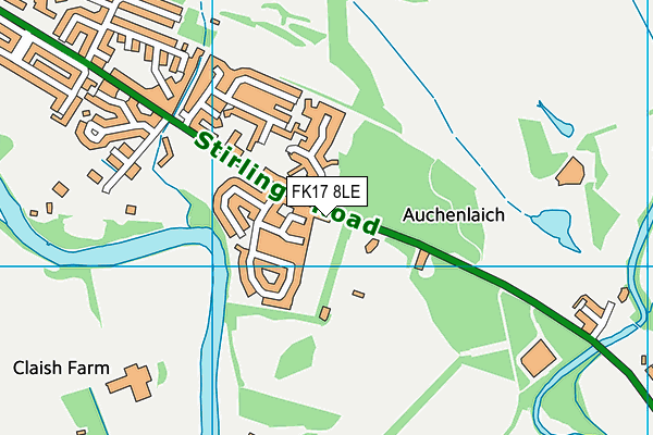 FK17 8LE map - OS VectorMap District (Ordnance Survey)