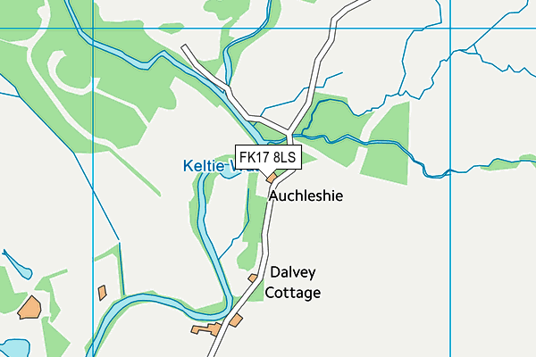 FK17 8LS map - OS VectorMap District (Ordnance Survey)