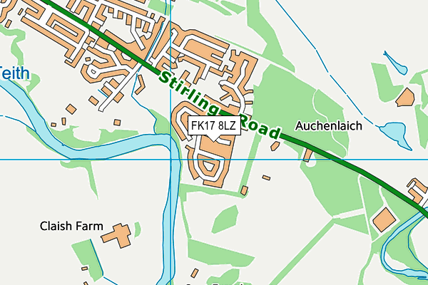 FK17 8LZ map - OS VectorMap District (Ordnance Survey)