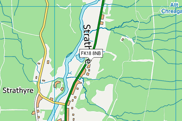 FK18 8NB map - OS VectorMap District (Ordnance Survey)