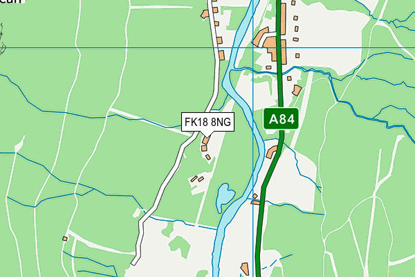 FK18 8NG map - OS VectorMap District (Ordnance Survey)