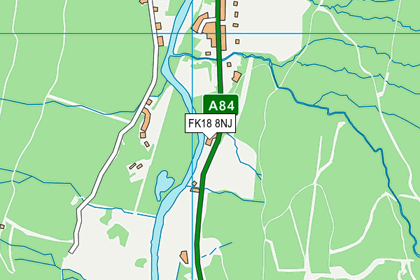 FK18 8NJ map - OS VectorMap District (Ordnance Survey)