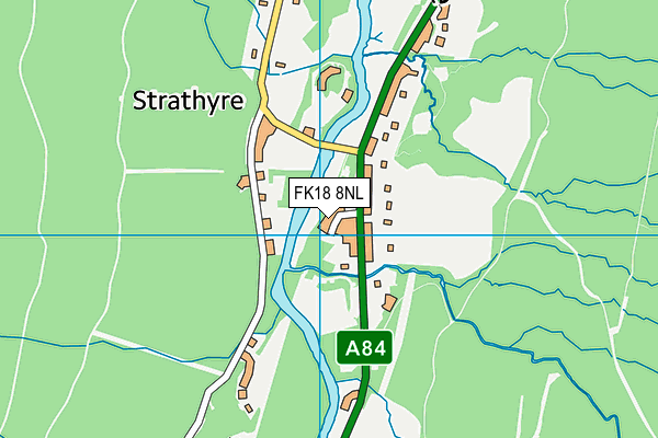 FK18 8NL map - OS VectorMap District (Ordnance Survey)