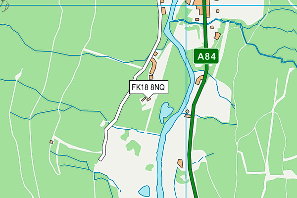 FK18 8NQ map - OS VectorMap District (Ordnance Survey)