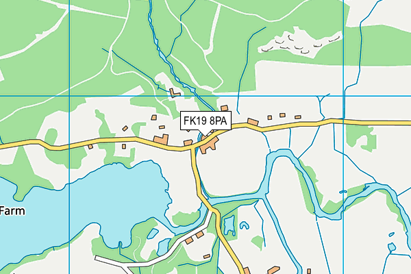 FK19 8PA map - OS VectorMap District (Ordnance Survey)