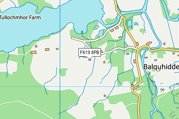 FK19 8PB map - OS VectorMap District (Ordnance Survey)