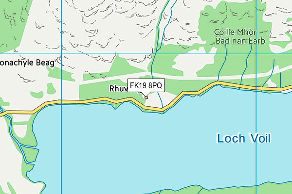 FK19 8PQ map - OS VectorMap District (Ordnance Survey)