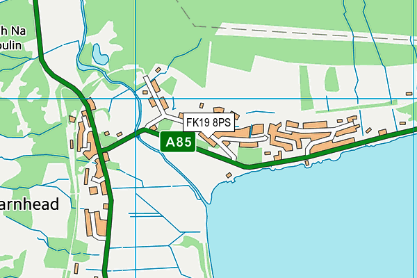 FK19 8PS map - OS VectorMap District (Ordnance Survey)