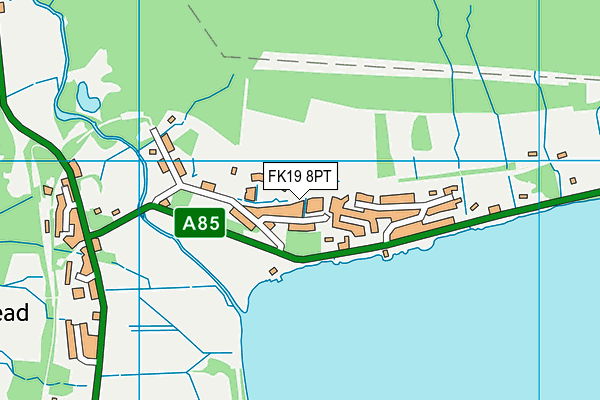 FK19 8PT map - OS VectorMap District (Ordnance Survey)