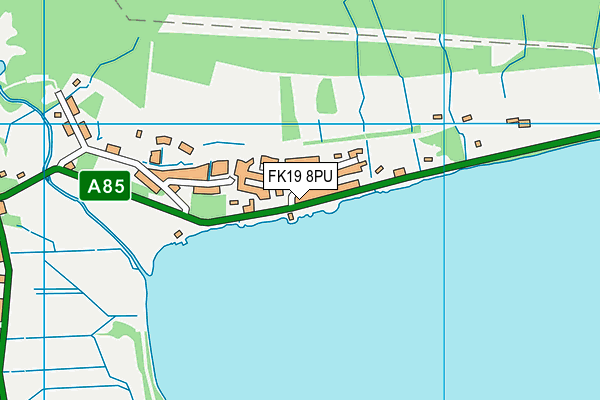 FK19 8PU map - OS VectorMap District (Ordnance Survey)