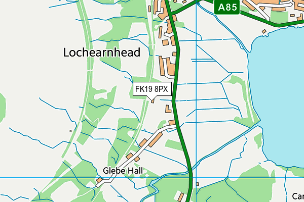 FK19 8PX map - OS VectorMap District (Ordnance Survey)