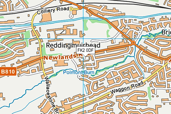 FK2 0DF map - OS VectorMap District (Ordnance Survey)