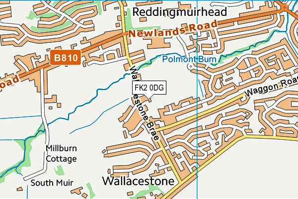 FK2 0DG map - OS VectorMap District (Ordnance Survey)