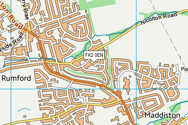 FK2 0EN map - OS VectorMap District (Ordnance Survey)