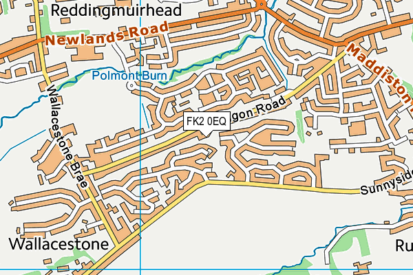 FK2 0EQ map - OS VectorMap District (Ordnance Survey)