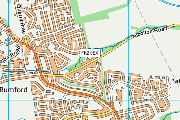 FK2 0EX map - OS VectorMap District (Ordnance Survey)