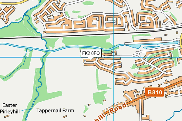 FK2 0FQ map - OS VectorMap District (Ordnance Survey)