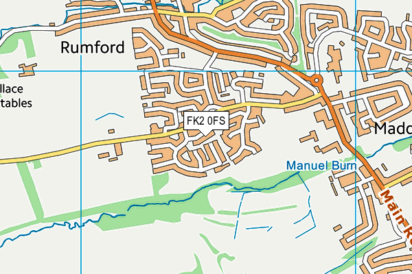 FK2 0FS map - OS VectorMap District (Ordnance Survey)