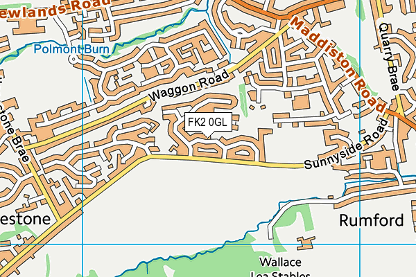FK2 0GL map - OS VectorMap District (Ordnance Survey)