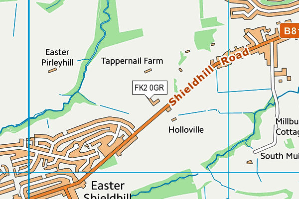 FK2 0GR map - OS VectorMap District (Ordnance Survey)