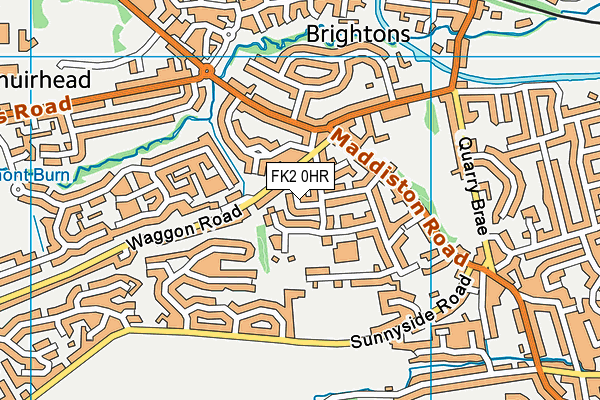 FK2 0HR map - OS VectorMap District (Ordnance Survey)