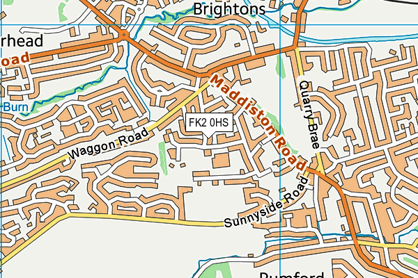 FK2 0HS map - OS VectorMap District (Ordnance Survey)