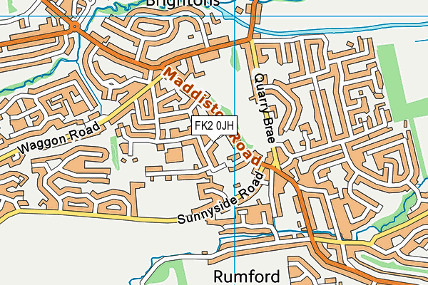 FK2 0JH map - OS VectorMap District (Ordnance Survey)