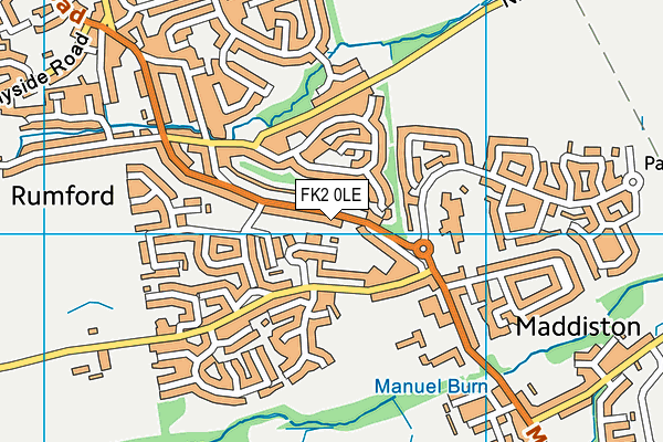 FK2 0LE map - OS VectorMap District (Ordnance Survey)