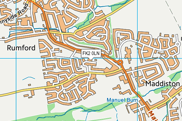 FK2 0LN map - OS VectorMap District (Ordnance Survey)