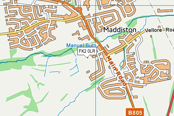 FK2 0LR map - OS VectorMap District (Ordnance Survey)