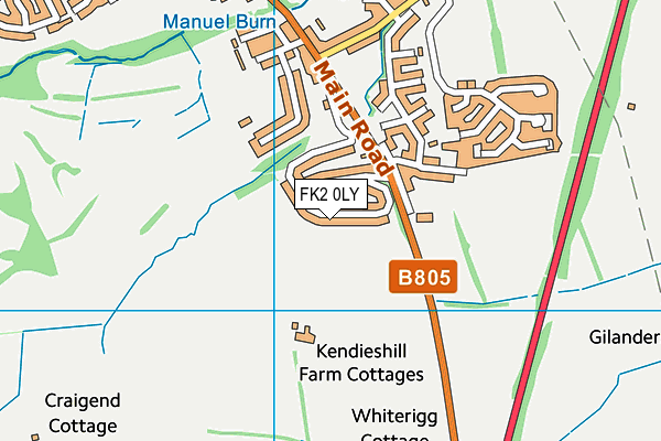 FK2 0LY map - OS VectorMap District (Ordnance Survey)