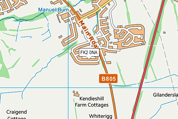 FK2 0NA map - OS VectorMap District (Ordnance Survey)