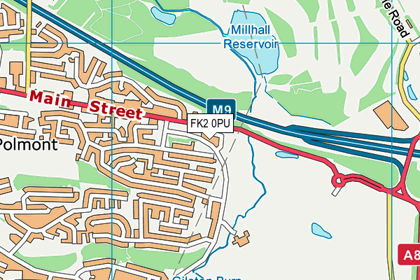 FK2 0PU map - OS VectorMap District (Ordnance Survey)