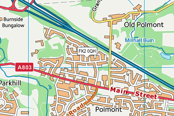 FK2 0QH map - OS VectorMap District (Ordnance Survey)